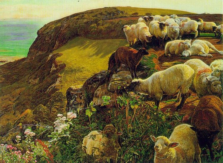 William Holman Hunt On English Coasts. oil painting picture